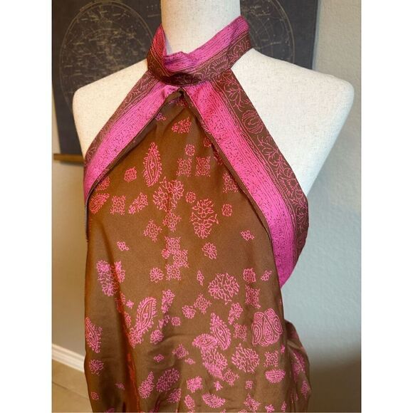 NWT Intimately Free People 1 Thing Halter Open Back Satin Bodysuit Size Large - Picture 6 of 13